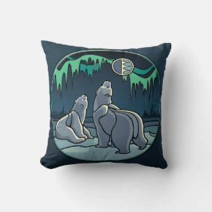 Polar Bear Pillow Personlig Bear Art Pillow Kudde