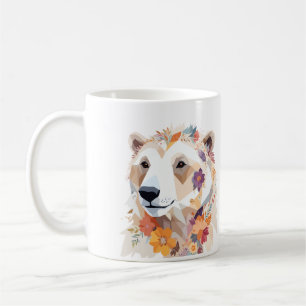 Polar Bear Playful Adsible Roligt Animal Colorful Kaffemugg