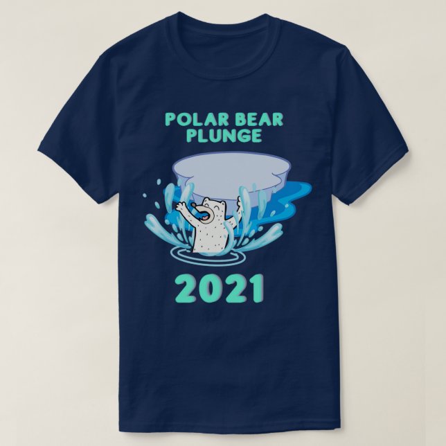 Polar Bear Plunge 2021  T Shirt (Design framsida)