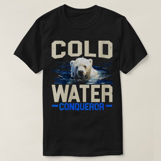 Polar Bear Plunge Isig Vatten Polar Plunge VNeck T Shirt (Design framsida)