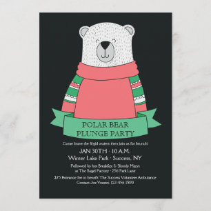 Polar Bear Plunge Party-inbjudan Inbjudningar
