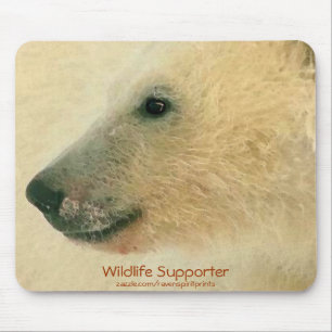 Polar Bear Porträtt Musmatta