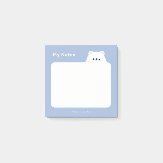 Polar Bear Post-it Block (Framsida)
