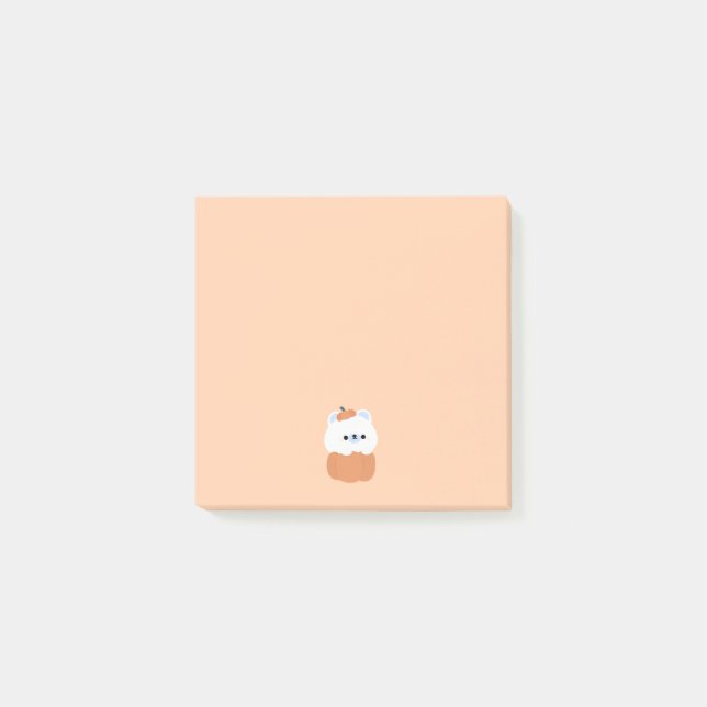 Polar Bear Pumpkin Post-it Block (Framsida)