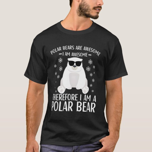 Polar Bear Quote Polar bin for T Shirt (Framsida)