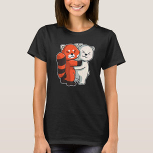 Polar Bear & Red Panda Cute Animals for Women Anim T Shirt