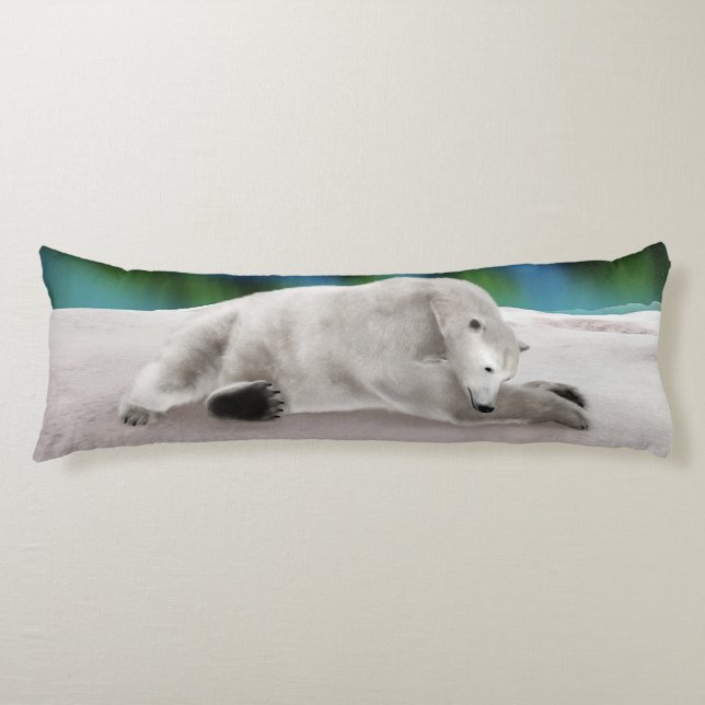 Polar Bear Resting Kroppskudde (Framsidan)