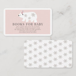 Polar Bear Rosa Girl Bokar för Baby Tilläggskort