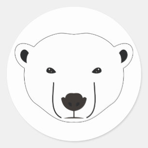Polar Bear Runt Klistermärke