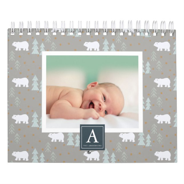 Polar Bear Säsong - bakgrundsfotokalender för Kalender (Omslag)
