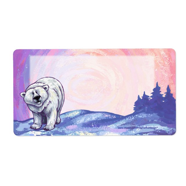Polar Bear Shield-etiketter Fraktsedel (Framsidan)