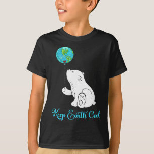 Polar Bear Shirt Earth Day Gift varje timme T