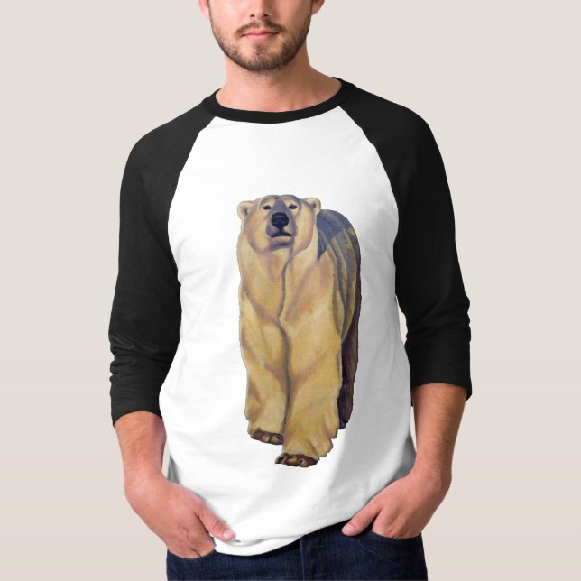 Polar Bear Shirts Polar Bear Art Baseball Jersey Tröja (Framsida)
