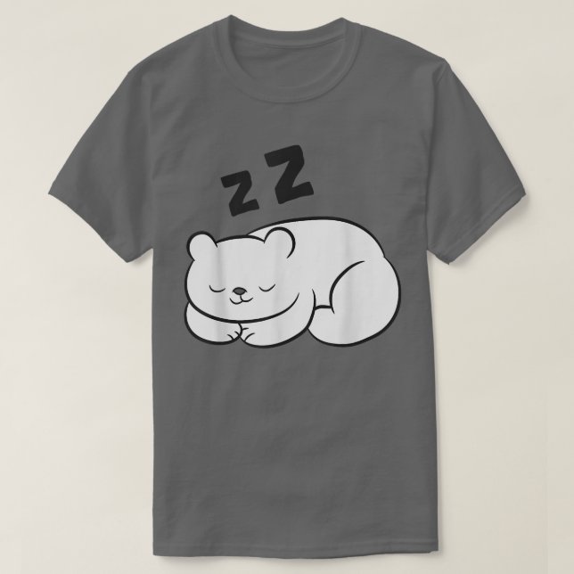 Polar Bear Sleeping Tired Arktis Ice Bear T Shirt (Design framsida)
