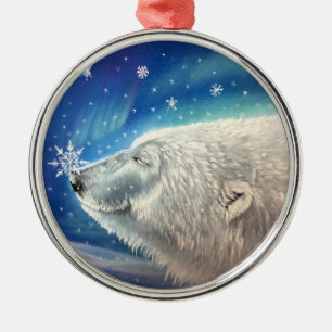 Polar Bear Snöflingor Ornament