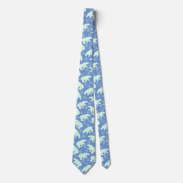 Polar Bear Snowflake Blue Mönster Slips