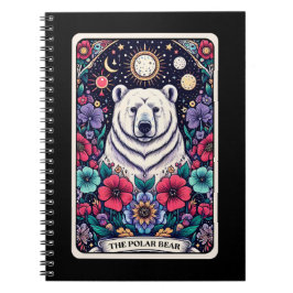 Polar Bear Spirit Tarot Card - bärbar dator Anteckningsbok