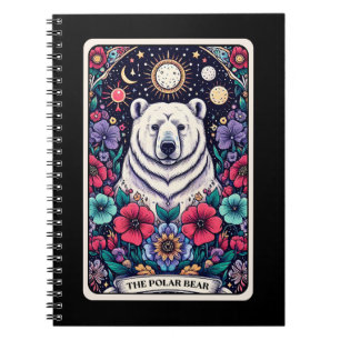 Polar Bear Spirit Tarot Card - bärbar dator Anteckningsbok