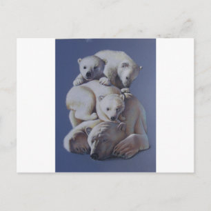 Polar Bear Stack Vykort