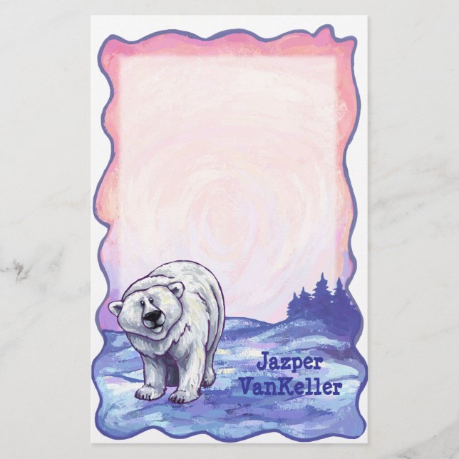 Polar Bear Stationery Brevpapper (Framsida)