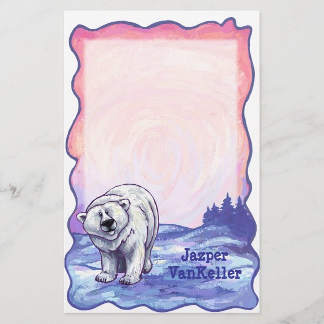 Polar Bear Stationery Brevpapper (Framsida)