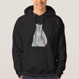 Polar Bear Sunglasses Zoo Animal Zookeeper Zoolo Hoodie