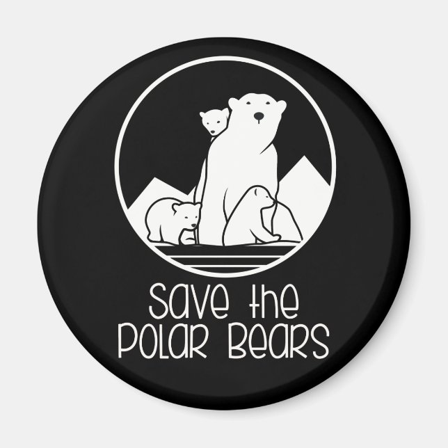 Polar Bear Support Magnet (Framsidan)