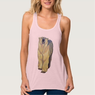 Polar Bear Tanktop Polar Bear Art Shirts Linne Med Racerback