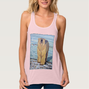 Polar Bear Tanktop Polar Bear Art Shirts Linne Med Racerback