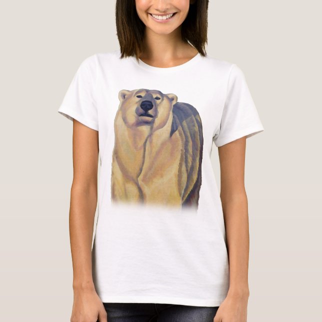 Polar Bear Tanktop Polar Bear Art Shirts T-shirt (Framsida)
