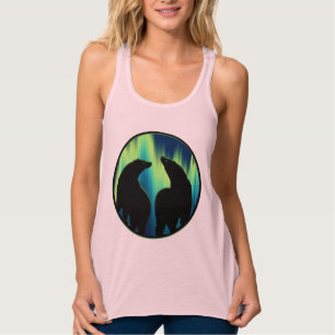 Polar Bear Tanktop Shirt Bear Art Toppar Linne Med Racerback