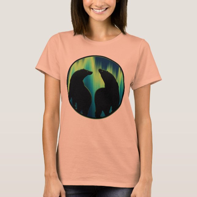 Polar Bear Tanktop Shirt Bear Art Toppar Tee Shirt (Framsida)