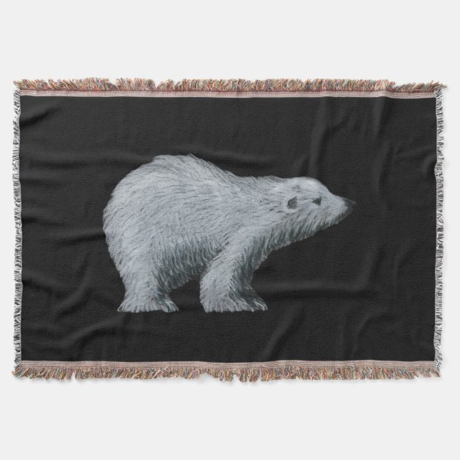 Polar Bear Throw Blanket Filt (Framsidan)