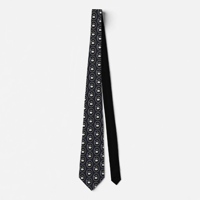 Polar Bear Ties Tribal Bear Klo Art Tie / Necktie Slips (Framsida)