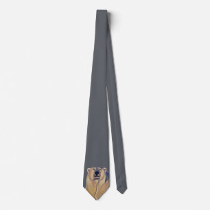 Polar Bear Ties Wildlife Art Tie Bear Necktie Slips