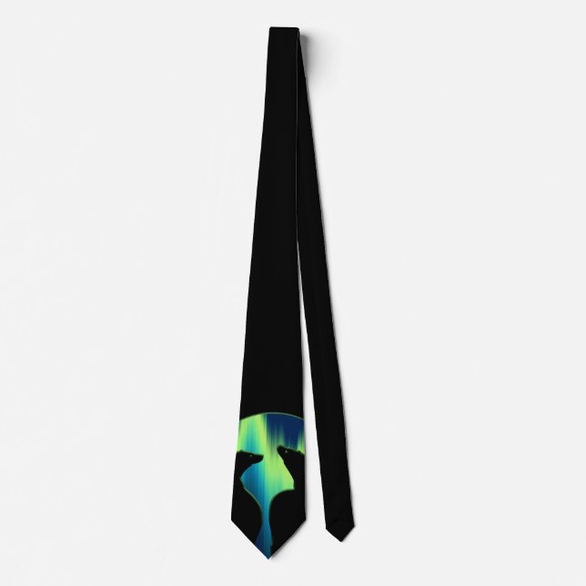 Polar Bear Ties Wildlife Art Tie Bear Necktie Slips (Framsida)