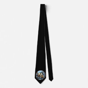 Polar Bear Ties Wildlife Art Tie Bear Necktie Slips