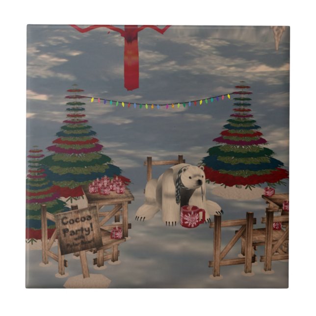 Polar Bear Tile Kakelplatta (Framsidan)