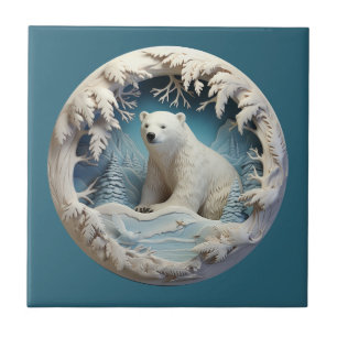 Polar Bear Tile Kakelplatta