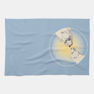 Polar Bear Towel Mor & Unge Bear Tea Towel Kökshandduk
