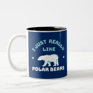 Polar Bear Två-Tonad Mugg