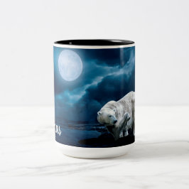Polar Bear Two-Tone Coffee Mugg
