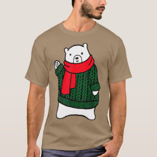 Polar Bear Ugly jul Sweater Winter T Shirt