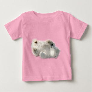 Polar Bear Unge Cute Animal Arktis, fryst vinter T-shirt