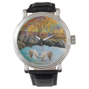 Polar Bear Unge Fishing Armbandsur