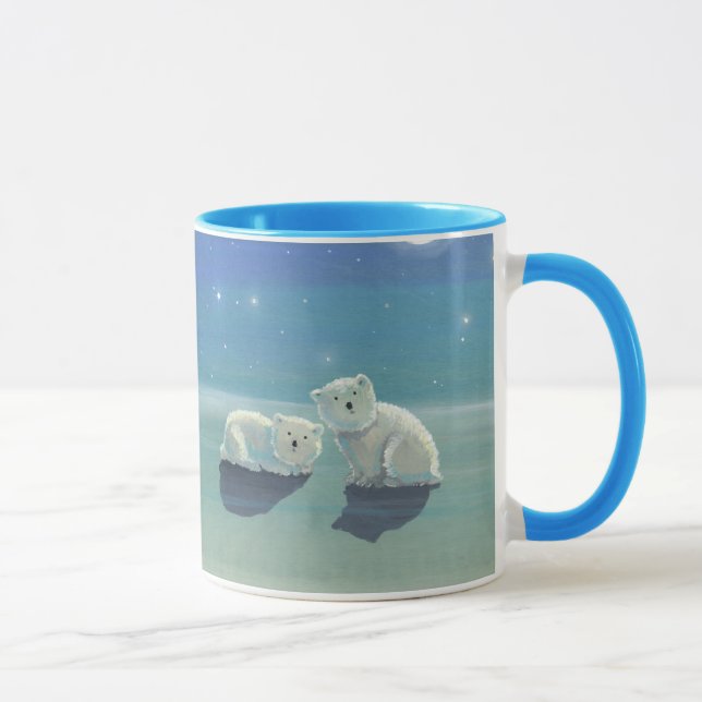 Polar Bear Unge Helgdag Mugg (Höger)
