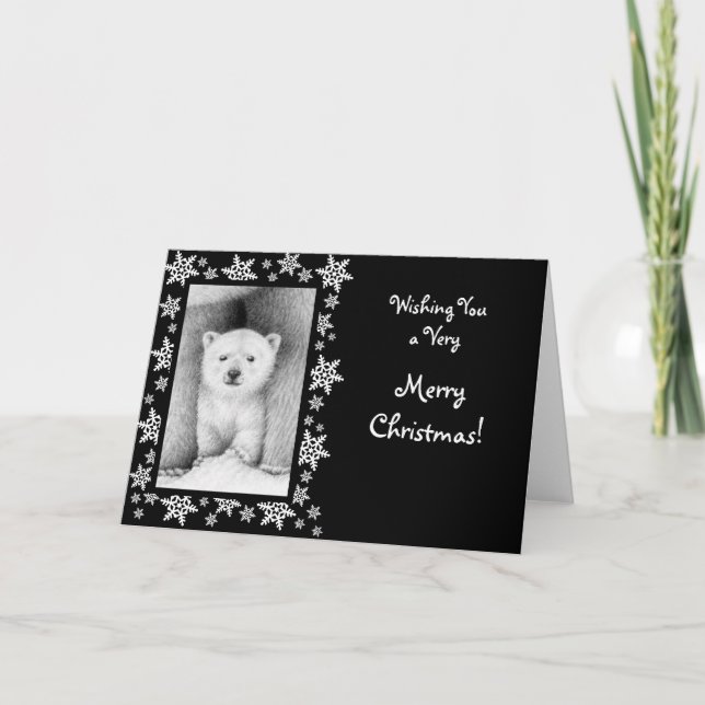 Polar Bear Unge julkort Helgkort (Framsida)