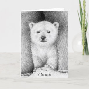 Polar Bear Unge julkort Helgkort