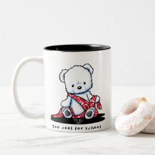 Polar Bear Unge KiniArt tvåtonskaffe Mugg