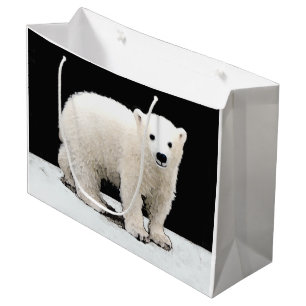 Polar Bear Unge-målning - originalbild av vilda d